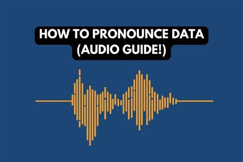 database pronunciation|data meaning.